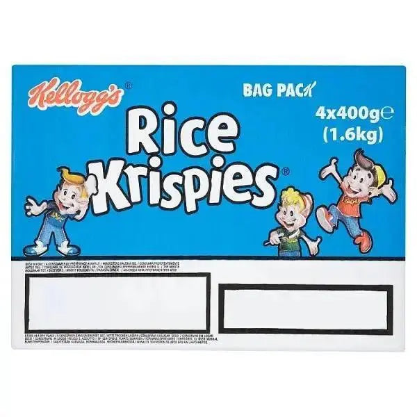 Kelloggs Rice Krispies Bag Pack 4 x 400g (1.6kg)