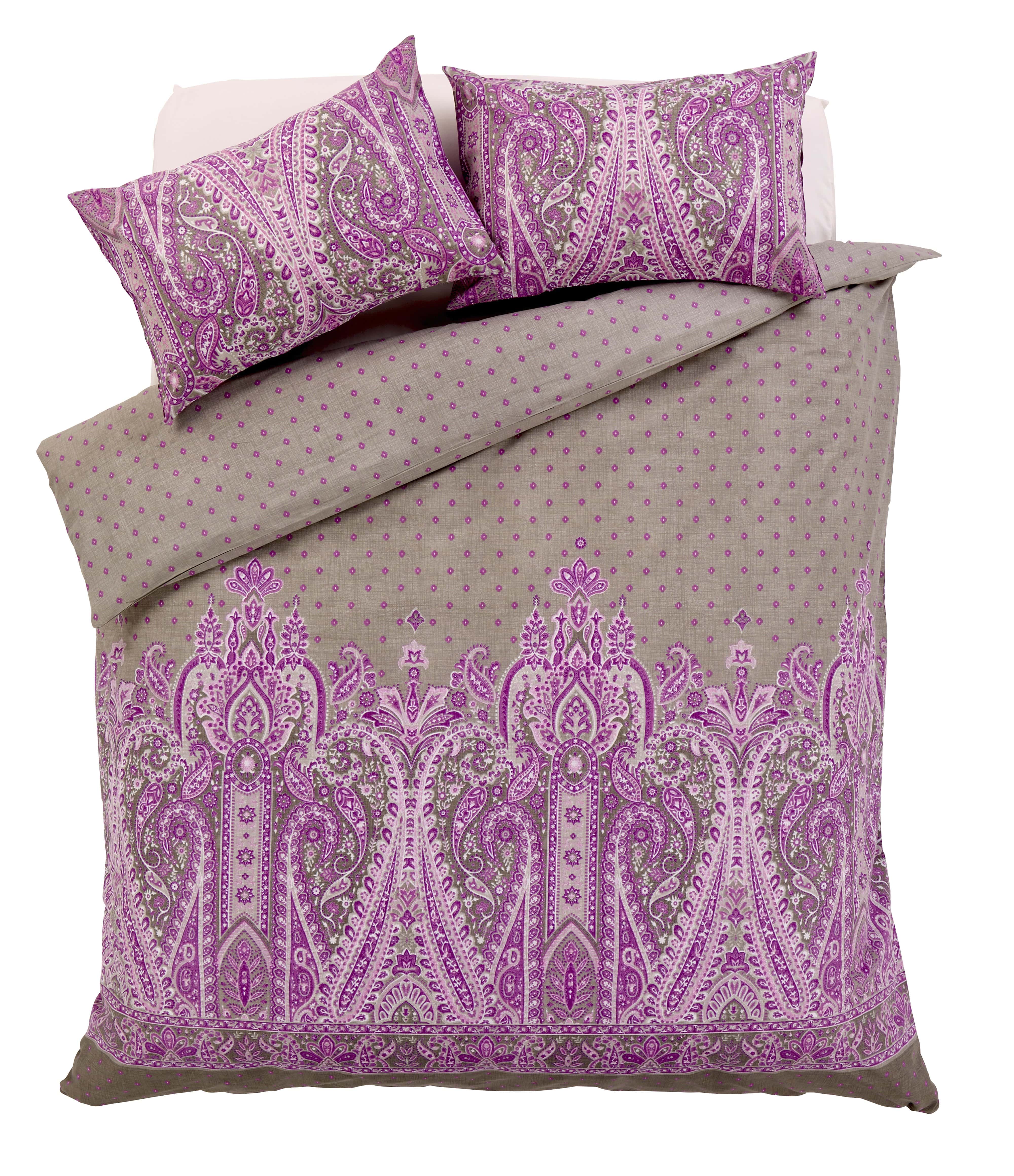 OLIVIA ROCCO Duvet Set Cotton Rich Paisley Design For Double And King Sizes In Bold Colours Elegant Bedroom Decor Sleep Essentials