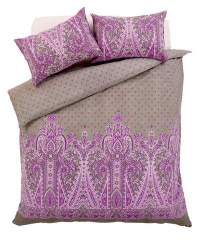 OLIVIA ROCCO Duvet Set Cotton Rich Paisley Design For Double And King Sizes In Bold Colours Elegant Bedroom Decor Sleep Essentials