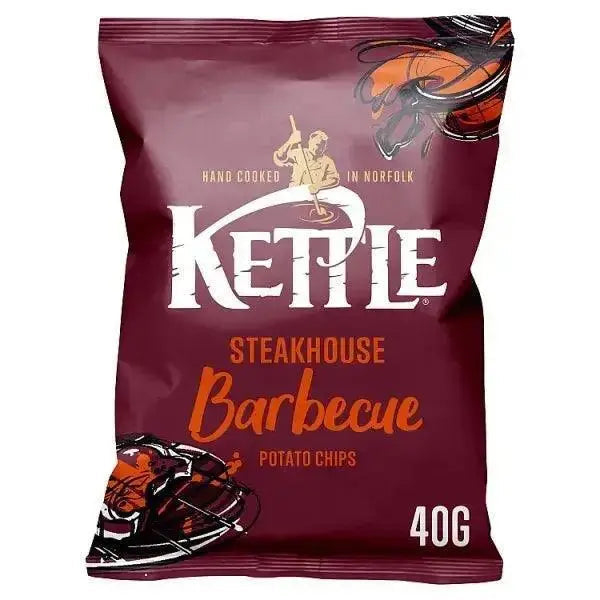 Kettle Steakhouse Barbecue Potato Chips 40g (Case of 18)