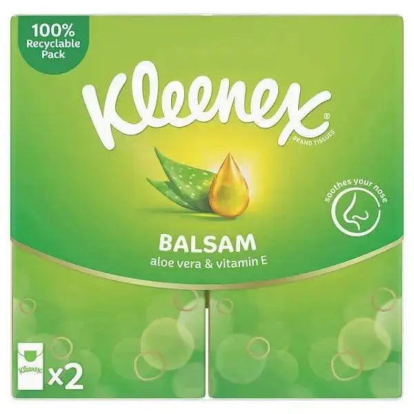 Kleenex Balsam Tissues - 2 Pocket Pack (Case of 36)