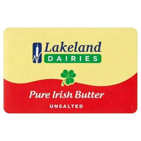 Lakeland Dairies Pure Irish Butter Unsalted 250g (Case of 40)