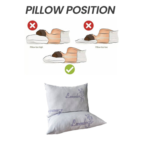 OLIVIA ROCCO Lavender Infused Microfibre Hotel Pillow Medium Support Hypoallergenic Side Sleeper Luxury Down Like Comfort