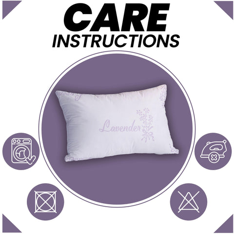 OLIVIA ROCCO Lavender Infused Microfibre Hotel Pillow Medium Support Hypoallergenic Side Sleeper Luxury Down Like Comfort