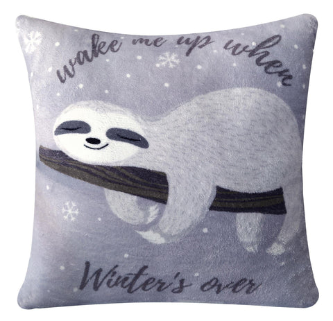 OLIVIA ROCCO Lazy Sloth Teddy Fleece Duvet Set With Matching Throw And Cushions Luxurious Warm Faux Fur Bedding For Bedroom
