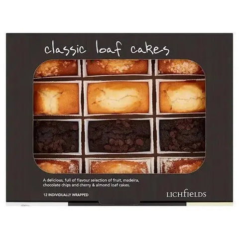 Lichfields 12 Classic Loaf Cakes (Case of 12)