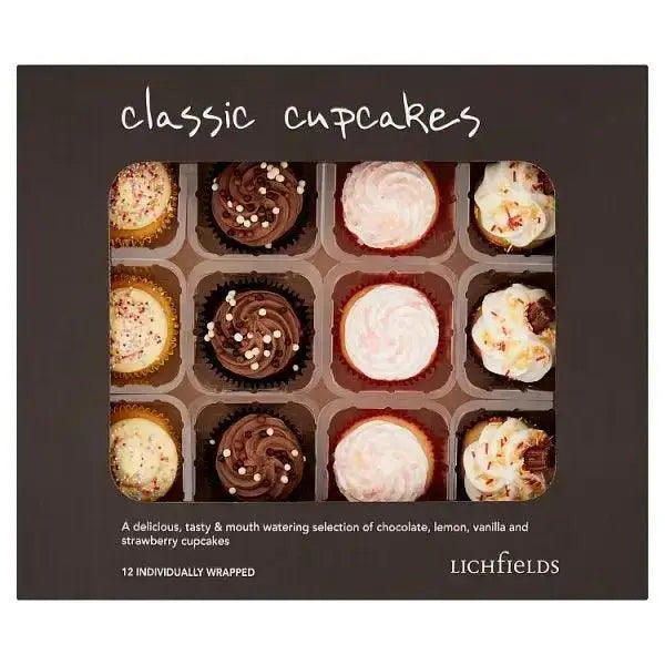 Lichfields 12 Luxury Cupcakes (Case of 12)