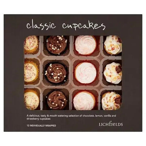 Lichfields 12 Luxury Cupcakes (Case of 12)