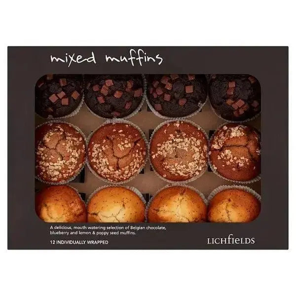 Lichfields 12 Mixed Muffins (Case of 12)