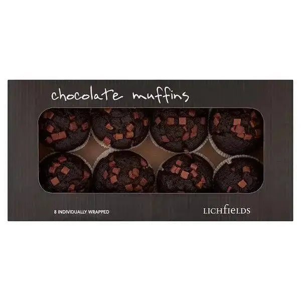 Lichfields 8 Chocolate Muffins 108g (Case of 8)