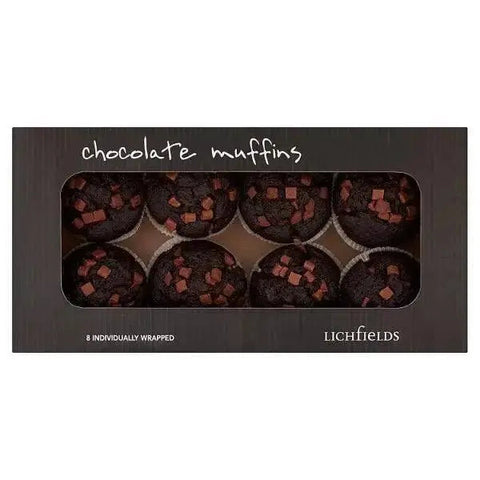 Lichfields 8 Chocolate Muffins 108g (Case of 8)
