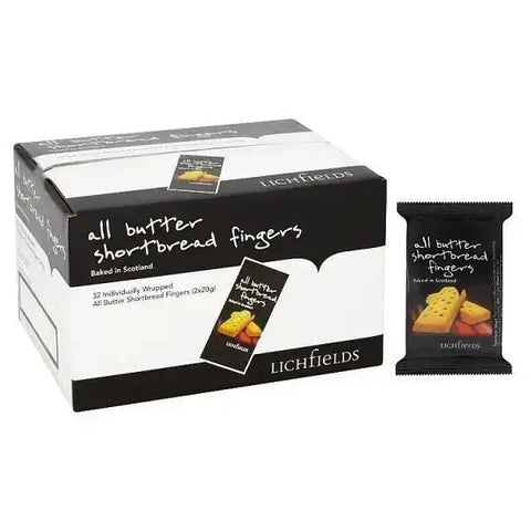 Lichfields All Butter Shortbread Fingers 40g (Case of 32)