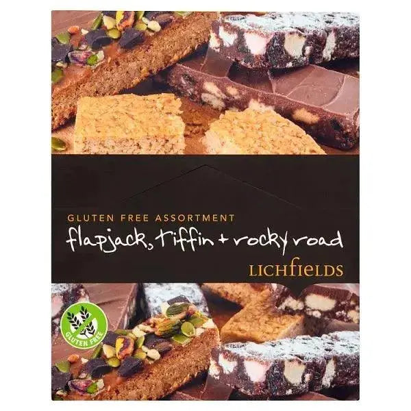 Lichfields Gluten Free Assortment Flapjack, Tiffin & Rocky Road 16 x 65g (Case of 16)
