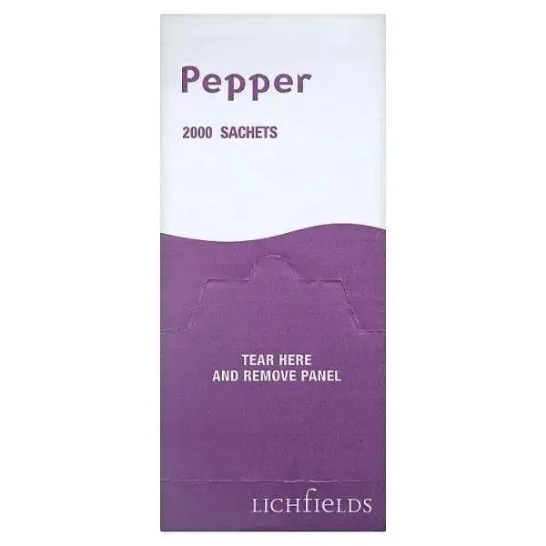 Lichfields Pepper 2000 Sachets Ingredients Black Pepper