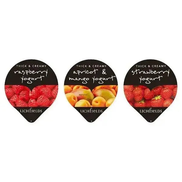 Lichfields Thick and Creamy Fruit Yogurts Mixed Case 20 x 125g (Case of 20)
