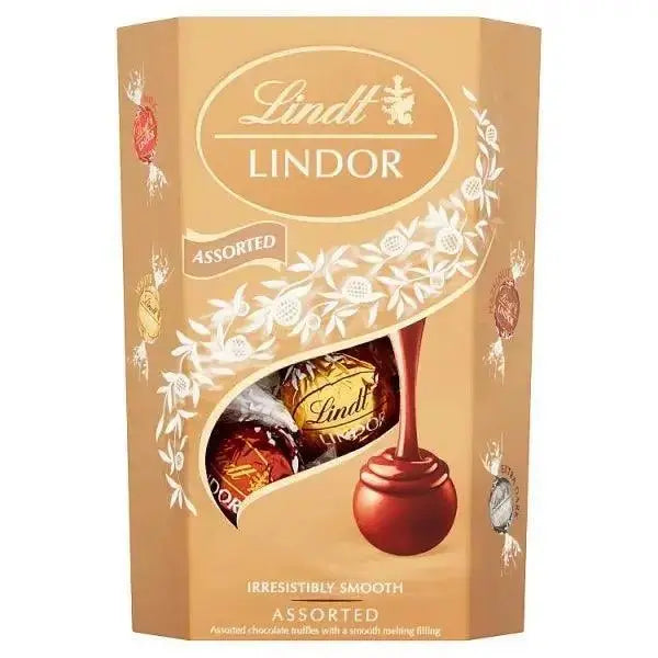 Lindt Lindor Assorted Chocolate Truffles Box 200g (Case of 8)