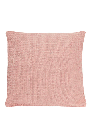 OLIVIA ROCCO Lisbon Pure Indian Cotton Handwoven Honeycomb Cushion Covers Indoor Outdoor Use 17x17 and 24x24 Grey Ochre Navy Teal Pink Silver