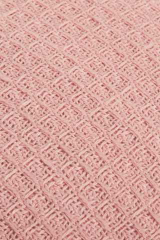 OLIVIA ROCCO Lisbon Pure Indian Cotton Handwoven Honeycomb Cushion Covers Indoor Outdoor Use 17x17 and 24x24 Grey Ochre Navy Teal Pink Silver
