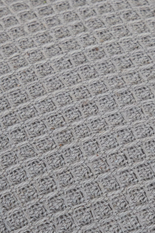 OLIVIA ROCCO Lisbon Pure Indian Cotton Handwoven Honeycomb Cushion Covers Indoor Outdoor Use 17x17 and 24x24 Grey Ochre Navy Teal Pink Silver