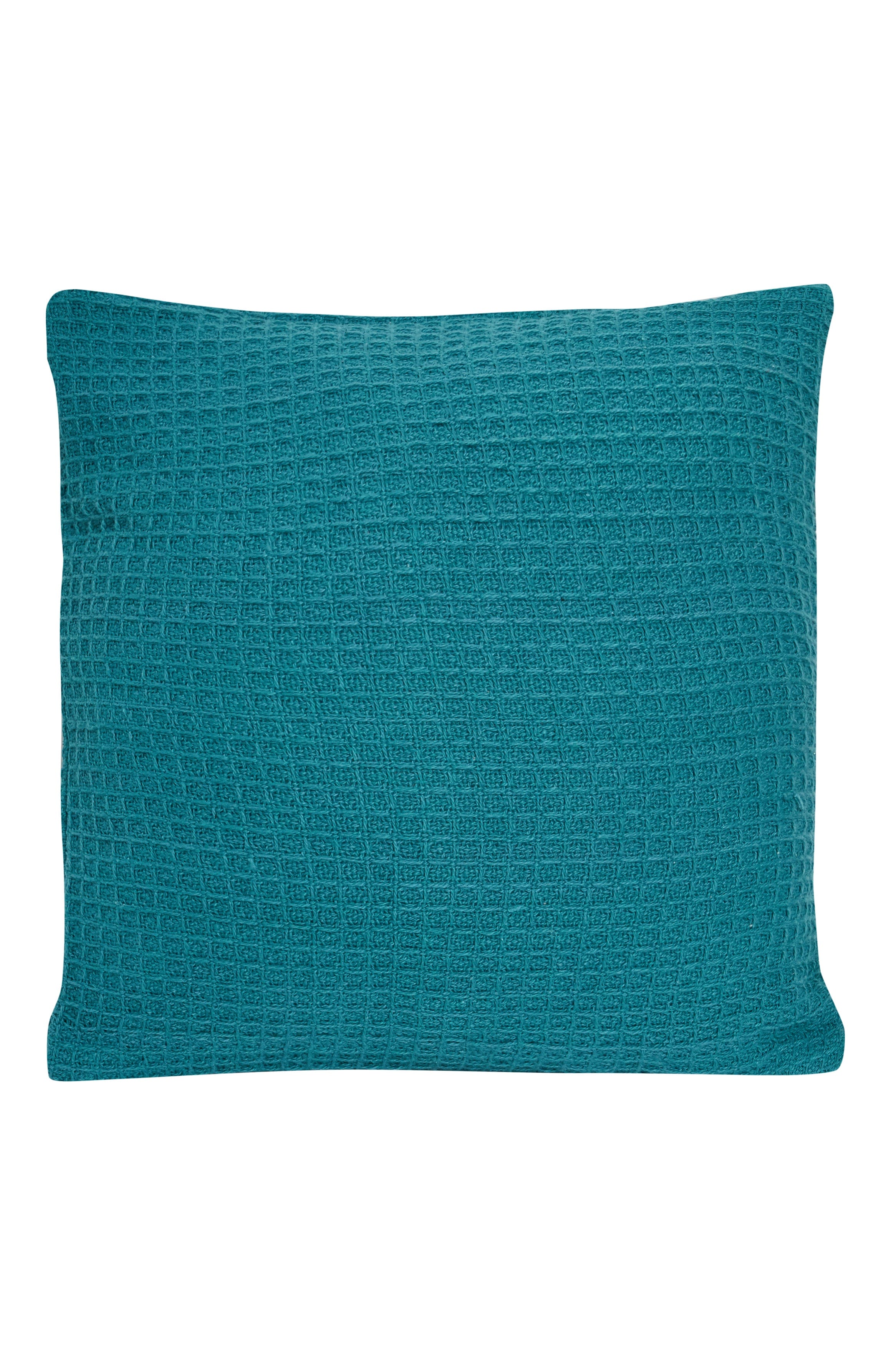 OLIVIA ROCCO Lisbon Pure Indian Cotton Handwoven Honeycomb Cushion Covers Indoor Outdoor Use 17x17 and 24x24 Grey Ochre Navy Teal Pink Silver