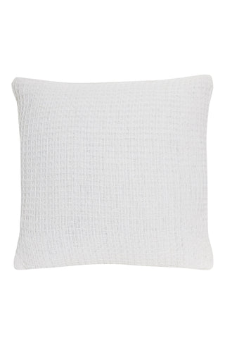 OLIVIA ROCCO Lisbon Pure Indian Cotton Handwoven Honeycomb Cushion Covers Indoor Outdoor Use 17x17 and 24x24 Grey Ochre Navy Teal Pink Silver