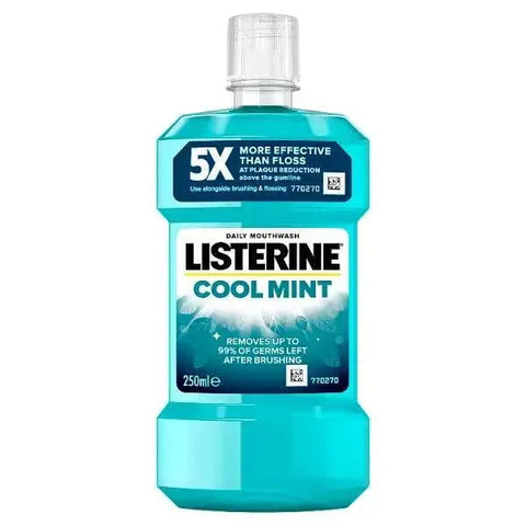 Listerine Essentials Cool Mint Mouthwash 250ml (Case of 6)