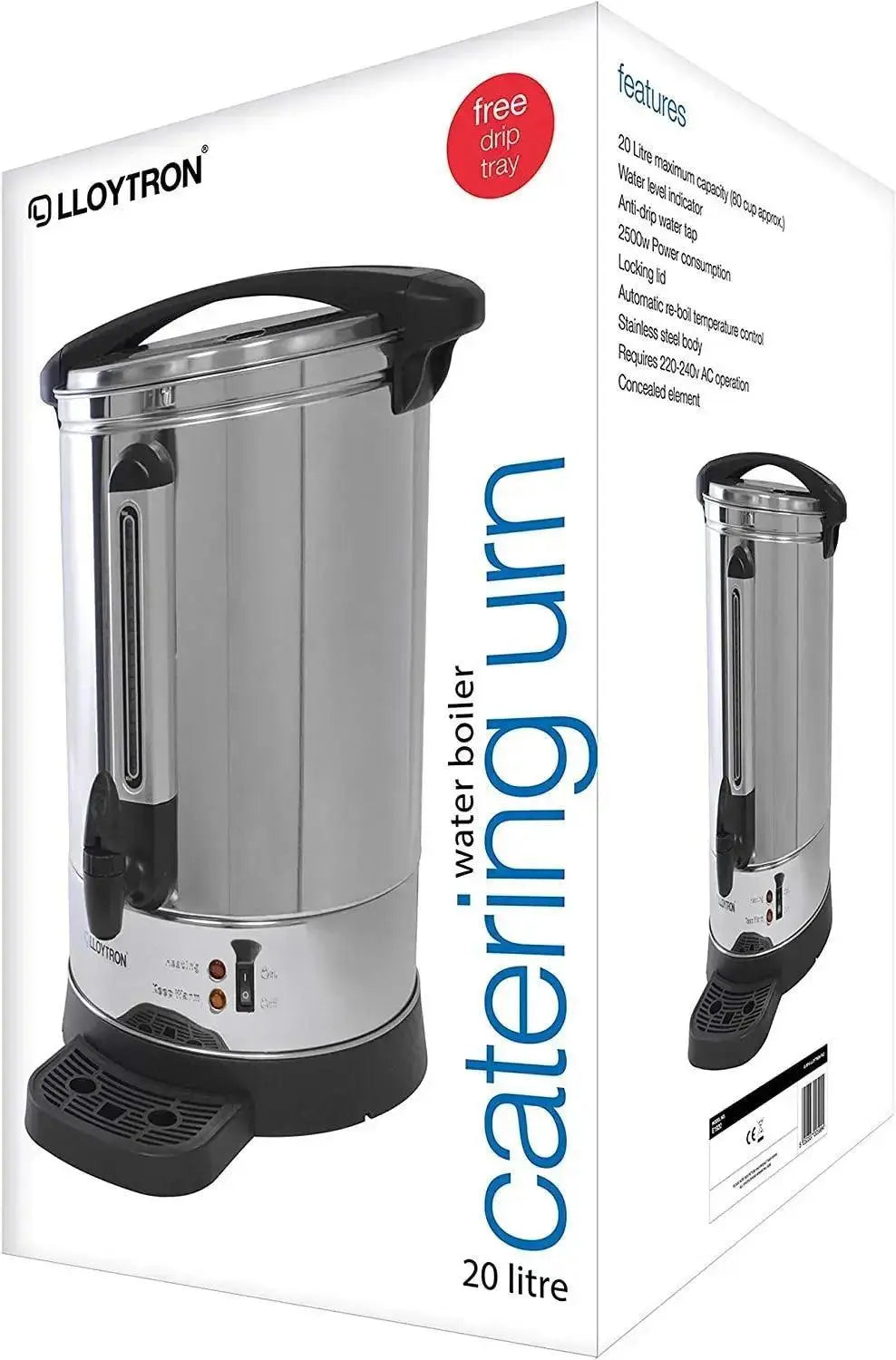 Lloytron Stainless Steel Hot Water Urn 20Ltr