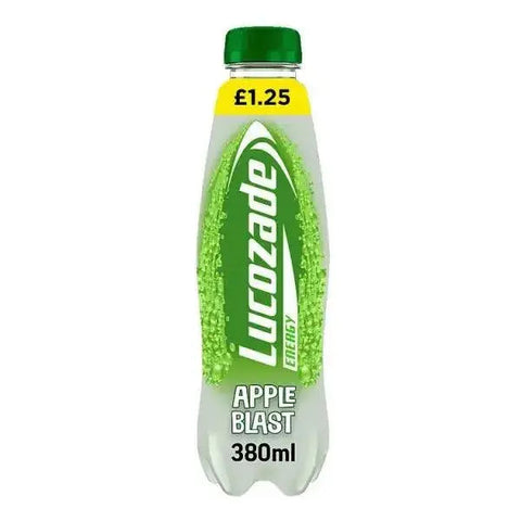 Lucozade Energy Drink Apple Blast 380ml PMP £1.25 (Case of 12)