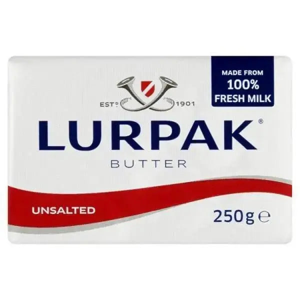 Lurpak Butter Unsalted 250g (Case of 10)