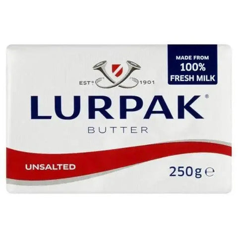 Lurpak Butter Unsalted 250g (Case of 10)