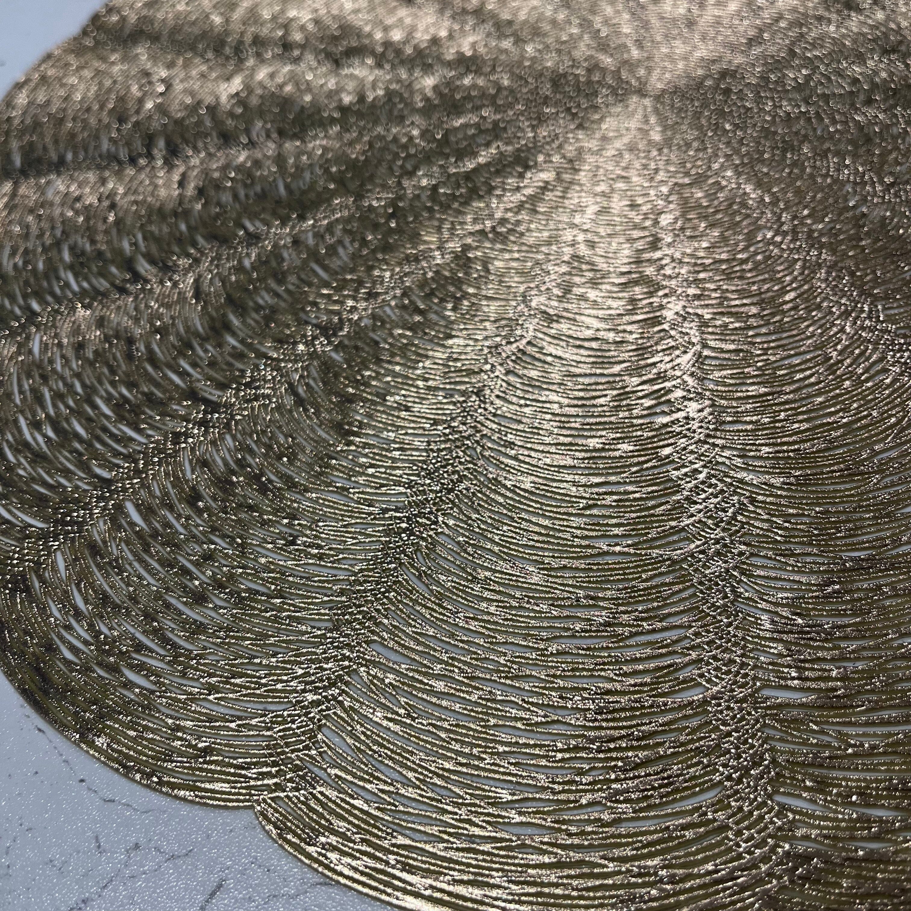 Lyra Gold Round Placemat