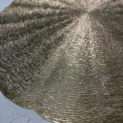 Lyra Gold Round Placemat