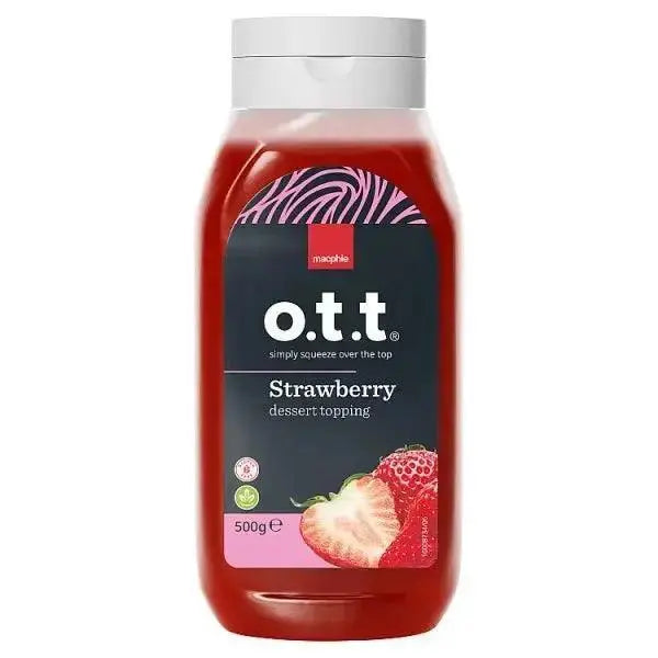 Macphie o.t.t ® Strawberry dessert topping 500g