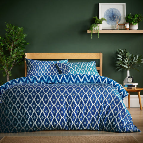 OLIVIA ROCCO Duvet Cover Set With Pillowcases Madeira Sapphire Super Soft Flannel Warm Cozy Quilt Bedding Multiple Sizes England Designed