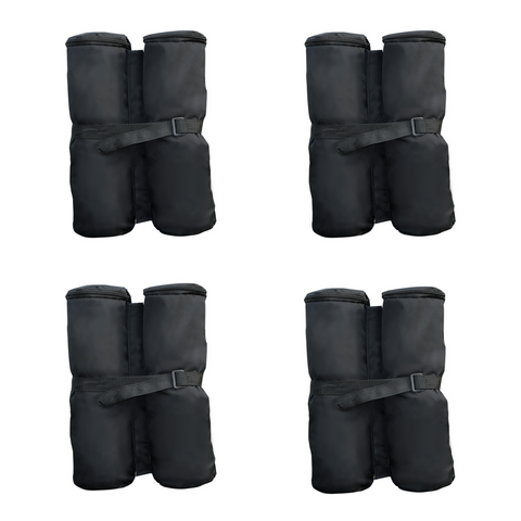 4 Pc Gazebo Sand Bag Weight Set-Black