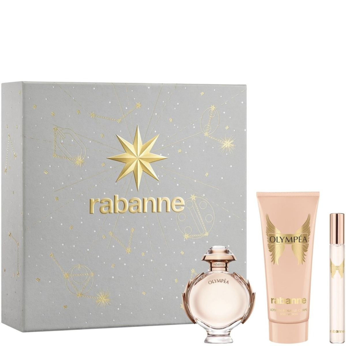 Paco Rabanne Olympea Gift Set (Eau De Parfum Spray 50ml  Body Lotion 100ml  Eau De Parfum Spray 10ml)