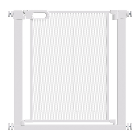 Pressure Fit Safety Gate for Stairs w/ Auto Close 75-82 cm - White Pawhut