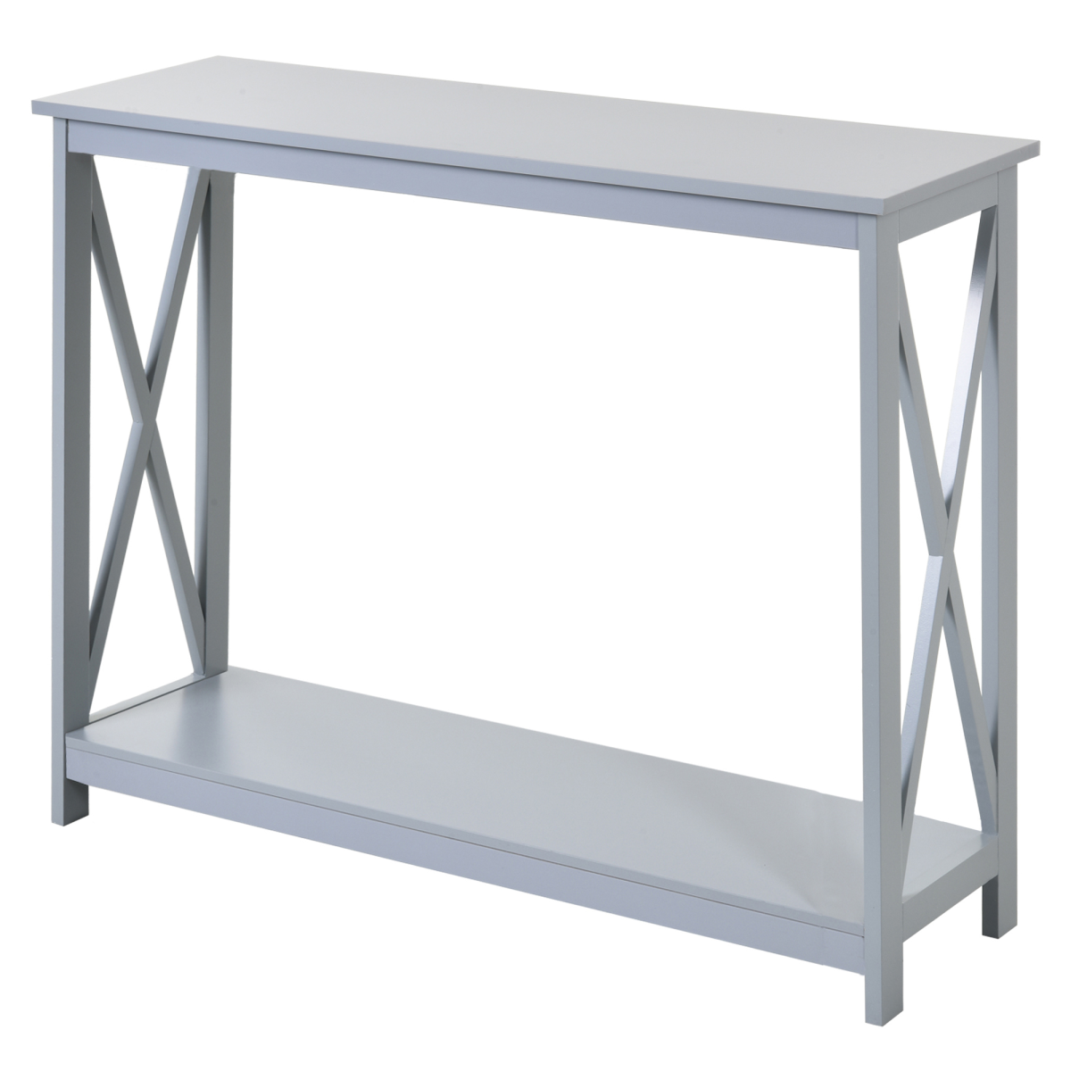 Wooden Console Table Storage Drawer Shelf Entryway Display Stand