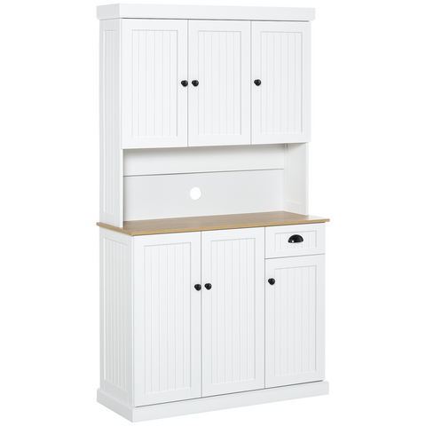 HOMCOM Kitchen Cupboard Storage Cabinet Microwave Oven Stand with Storage