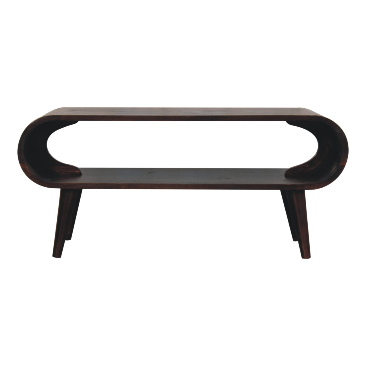 Artisan Furniture Solid Wood Amaya Light Walnut Coffee Table, Brown