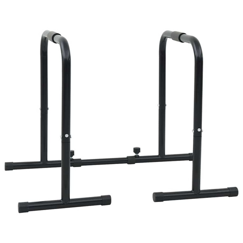 vidaXL Dip Bar Manual Black 116 x 66 x 74.5 cm Powder-Coated Steel