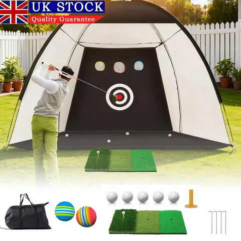 10x7ft Golf Practice Net Golf Hitting Aid Training Driving Chipping Indoor Out