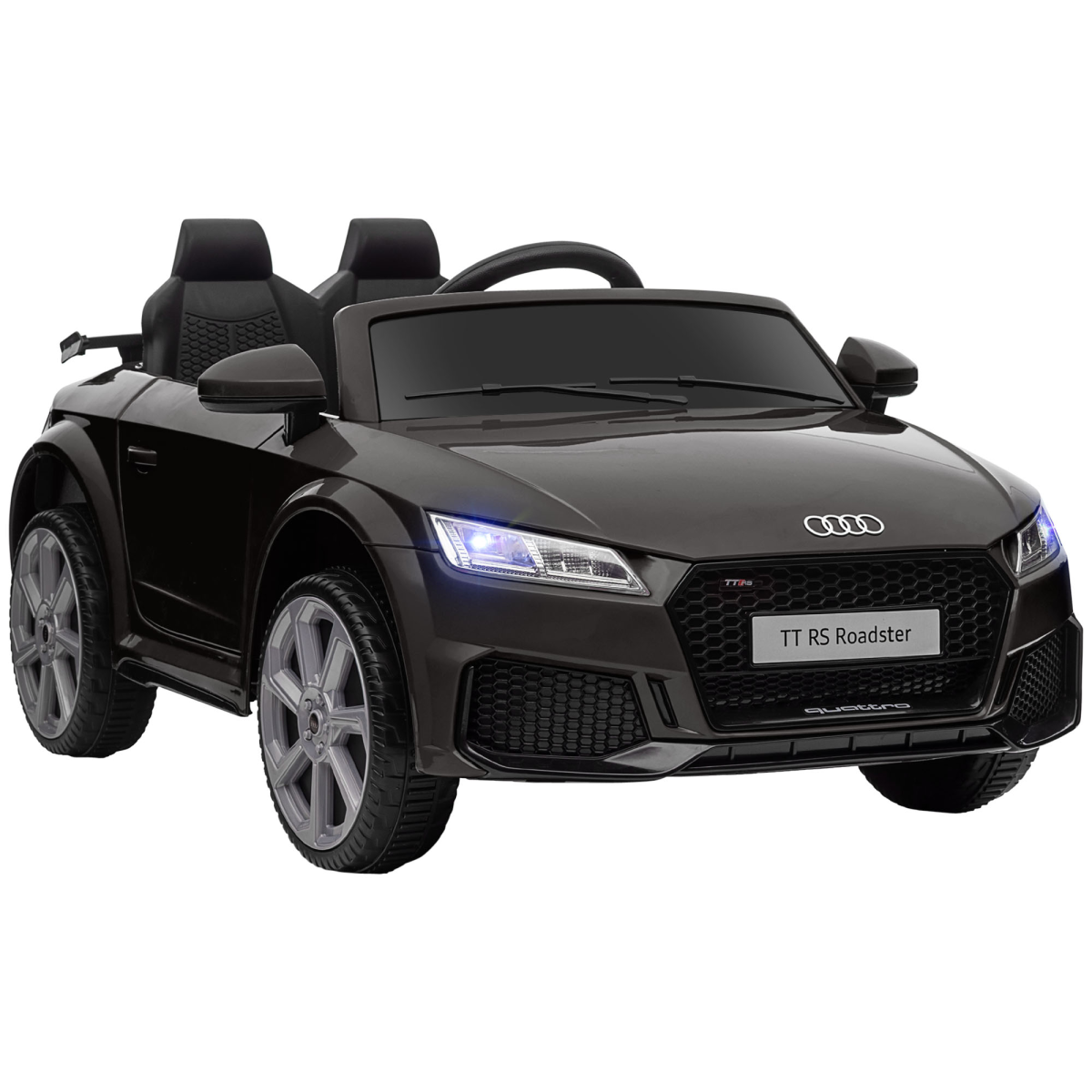 12V Battery Licensed Audi TT Ride On Car w/ Remote Headlight MP3 Black