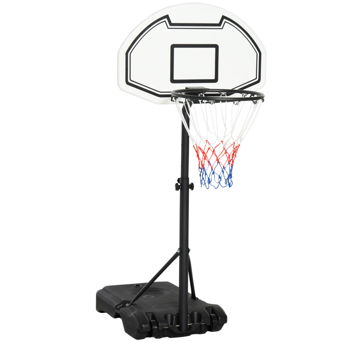 Basketball Stand and  94-123cm Height Adjustable Hoo For Pool Side HOMCOM