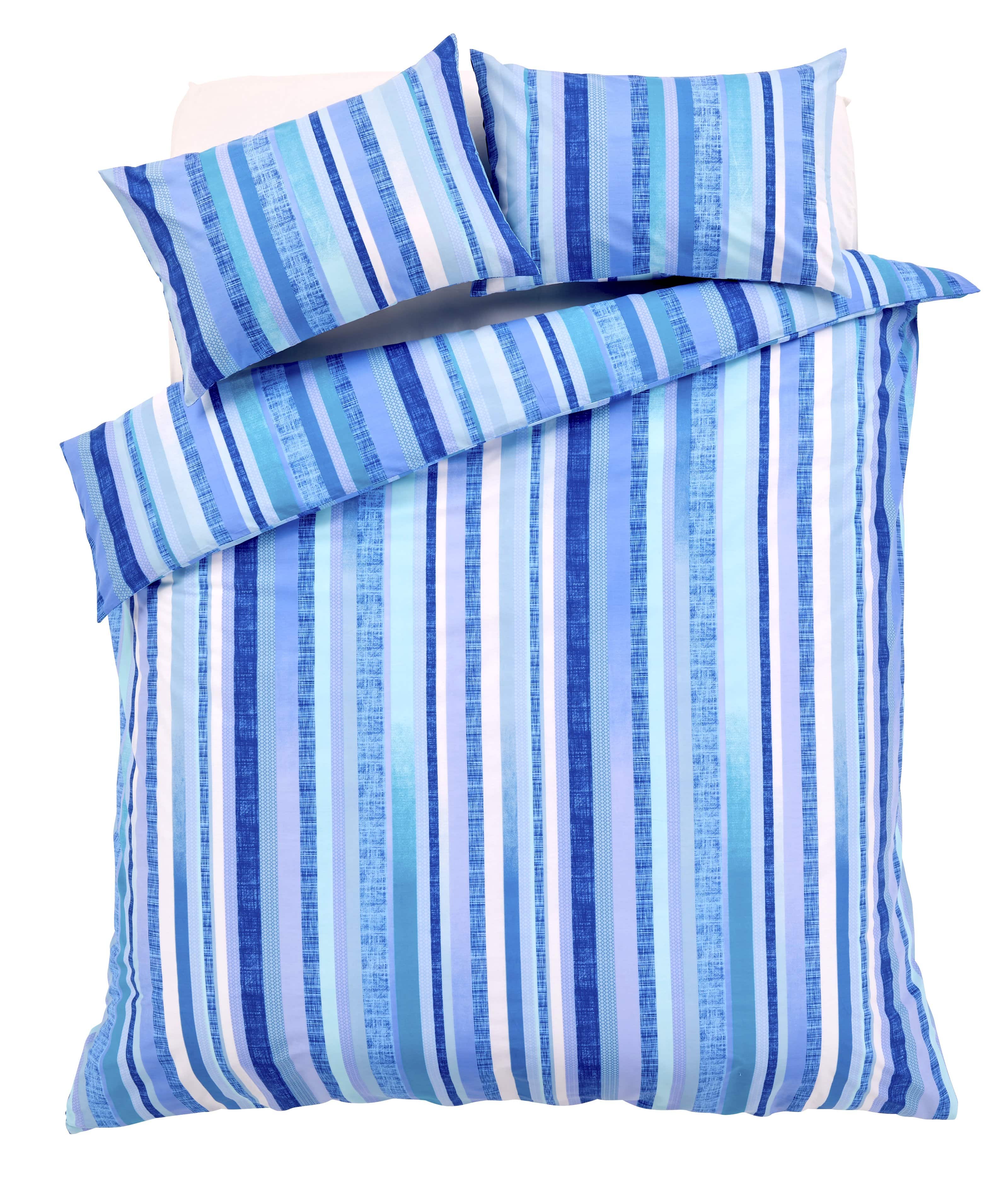 OLIVIA ROCCO Duvet Set Maine Stripe Cotton Rich Luxury Striped Design Single Double King Super King OEKO TEX Certified Designed in England