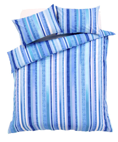 OLIVIA ROCCO Duvet Set Maine Stripe Cotton Rich Luxury Striped Design Single Double King Super King OEKO TEX Certified Designed in England