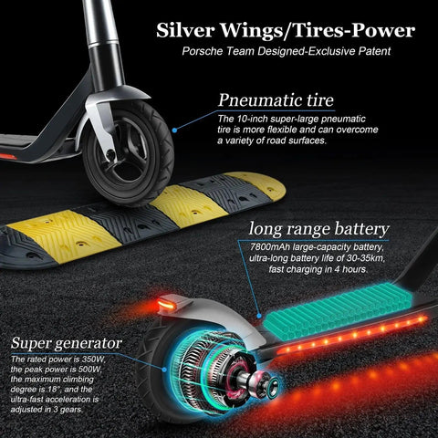 Mankeel MK006 Sliver wings Porsche design electric scooter