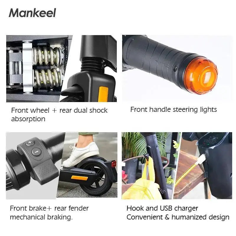 Mankeel MK090 Steed 36V/10.4Ah 350W Folding Electric Scooter