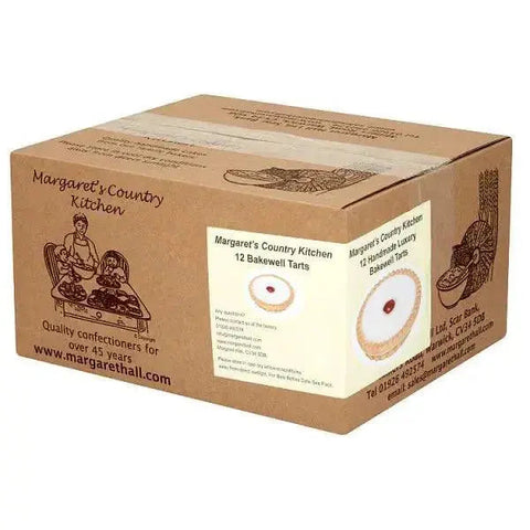Margaret's Country Kitchen 12 Handmade Luxury Bakewell Tarts (Case of 12)