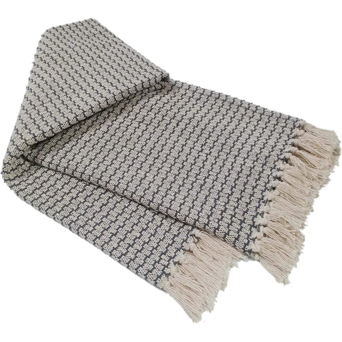 OLIVIA ROCCO Cotton Throw Super Soft Lightweight Eco Friendly Recycled Cotton For Sofa Bed Chair Calming Colours Home Decor